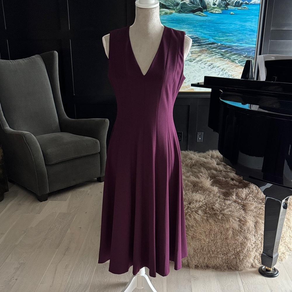 Calvin Klein Deep Purple Midi Dress